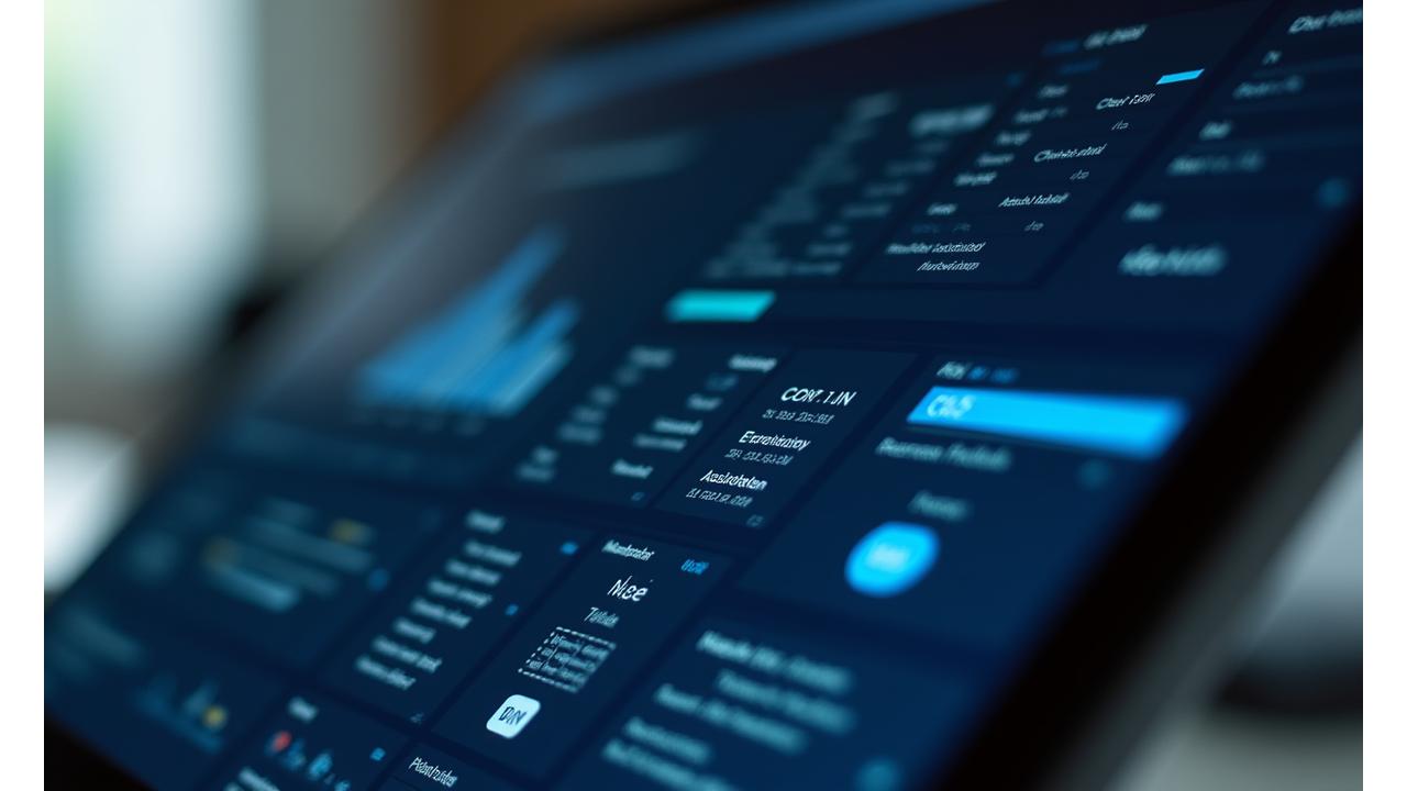Modern hotel management system dashboard interface showing analytics and guest data